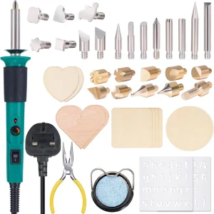 930-IV Wood Burning Kit Pyrography Pen Tool Kit W/ Heat Adjustable Wood Burning