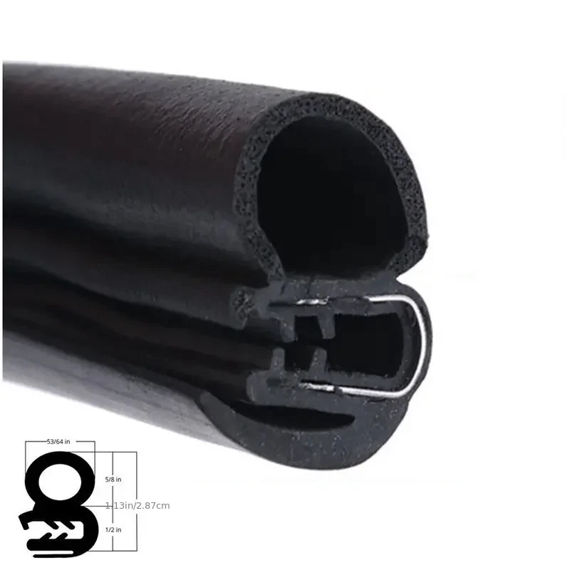 Heavy Duty Car Door Seal Strip Truck Rubber Weatherstrip Noise Insulation Kit