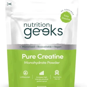 Pure Creatine Monohydrate Powder - 315G (90 Servings) - Easy Dissolve Creatine P