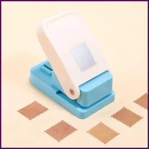 Rectangular Postage Stamp Punches Lever Action Puncher for Paper Crafting Scrapbooking DIY Projects Arts Crafts Supplies Scrapbo