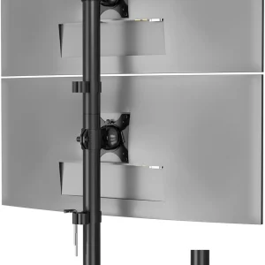 Dual Monitor Stand Vertical Arm For 13-34 Inch Screens Supports Up To 10Kg, Full