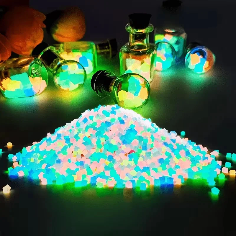 3000Pcs/Bag Luminous Glow Sand, Garden Wedding Party Aquarium Decor, Colorful Reusable Mini Landscape Pot Gardening Supplies - Image 4