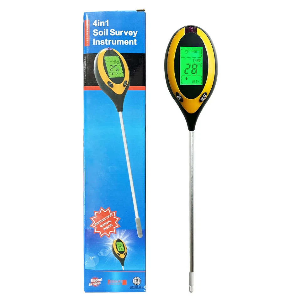 4-in-1 Digital Soil PH Tester, Moisture Temperature Flower Grass Fertility Meter - Image 5