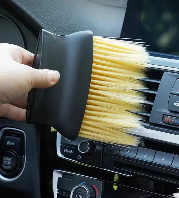 Car Interior Dust Cleaning Brush Soft Bristle Air Vent Gap Cleaning Tool Auto De - Image 5