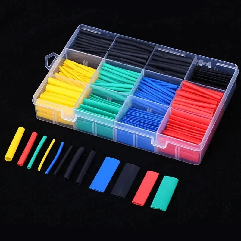1600/127pcs Heat-shrink Tubing Thermoresistant Tube Heat Shrink Wrapping Kit Electrical Connection Wire Insulation Sleeving - Image 4