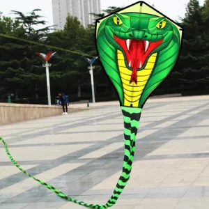 Strong Snake with Long Colorful Tail Huge Beginner Snake Kite Adults With String