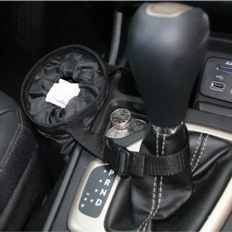Universal Car Garbage Bag Back Seat Headrest Litter Trash Garbage Can - Image 5